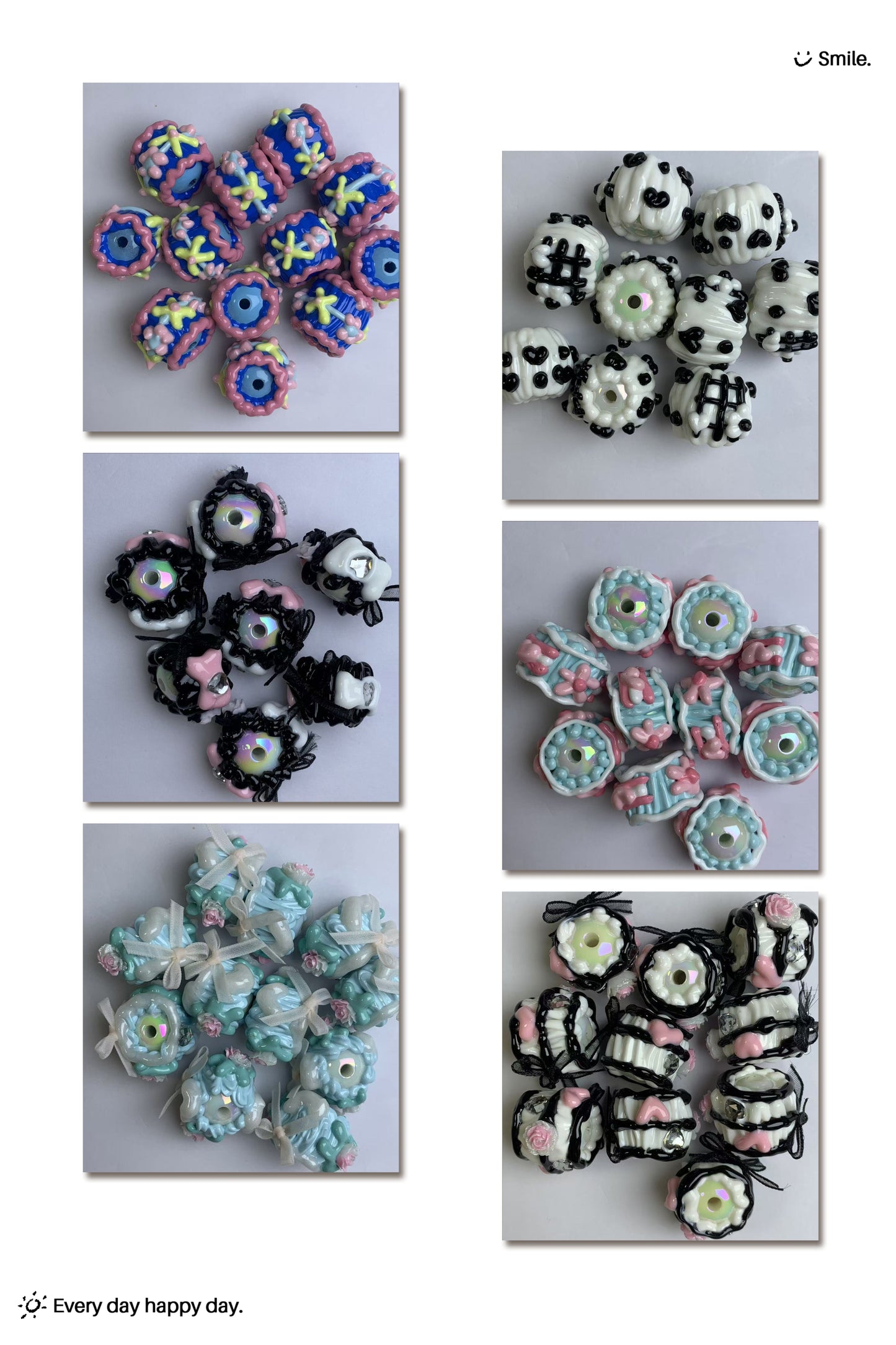 Hand Painted Beads Lucky Bags - Open in Live