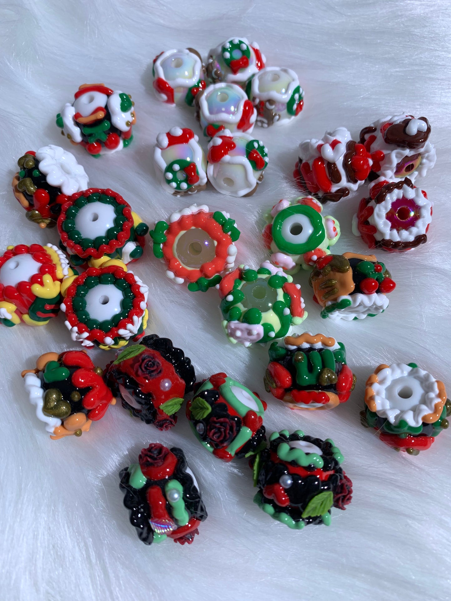 Hand Painted Beads Lucky Bags - Open in Live