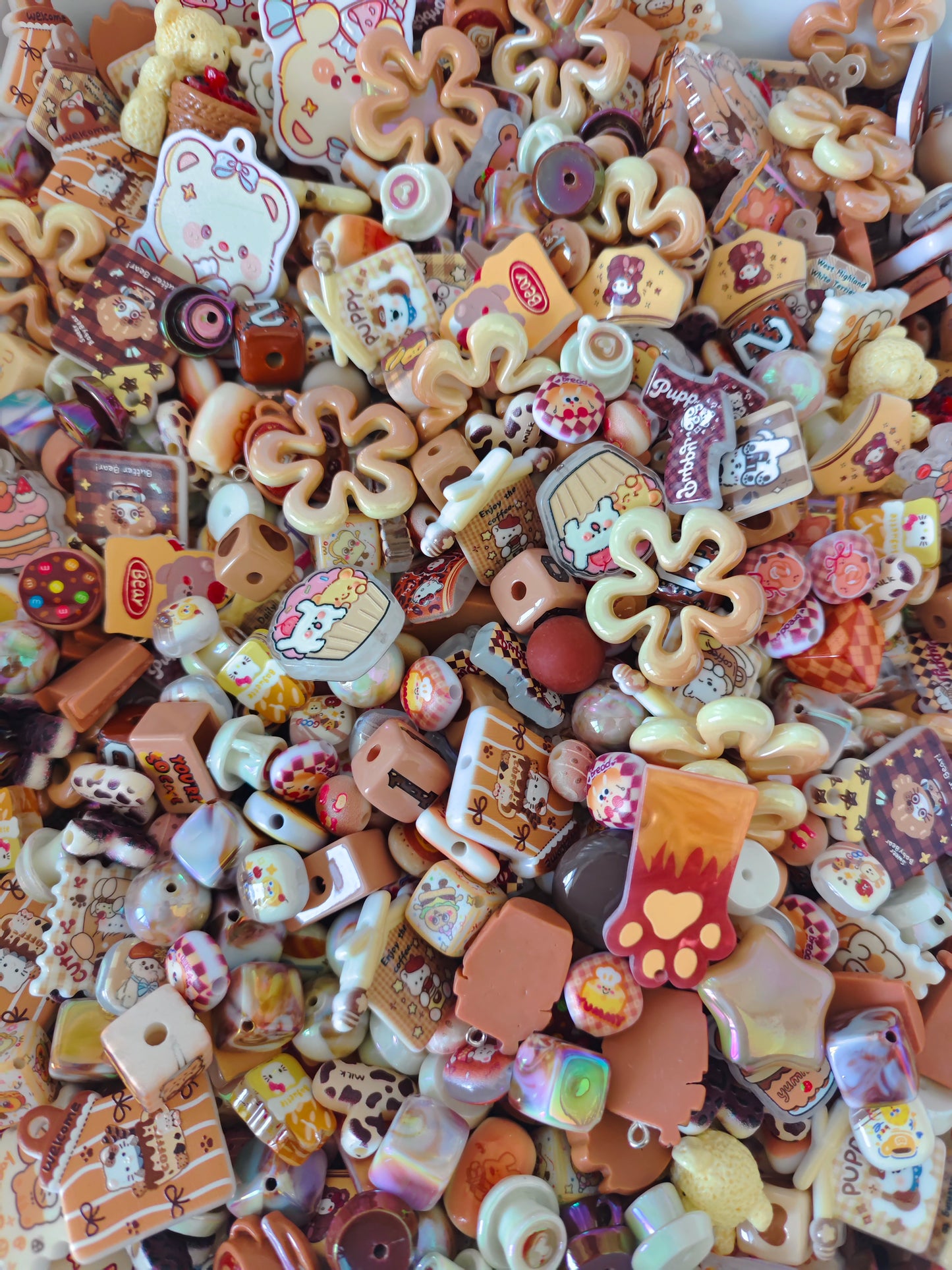 acrylic beads charms fantasy mix