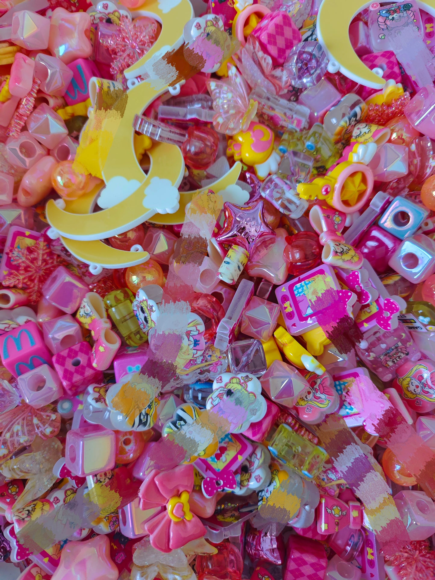 acrylic beads charms fantasy mix