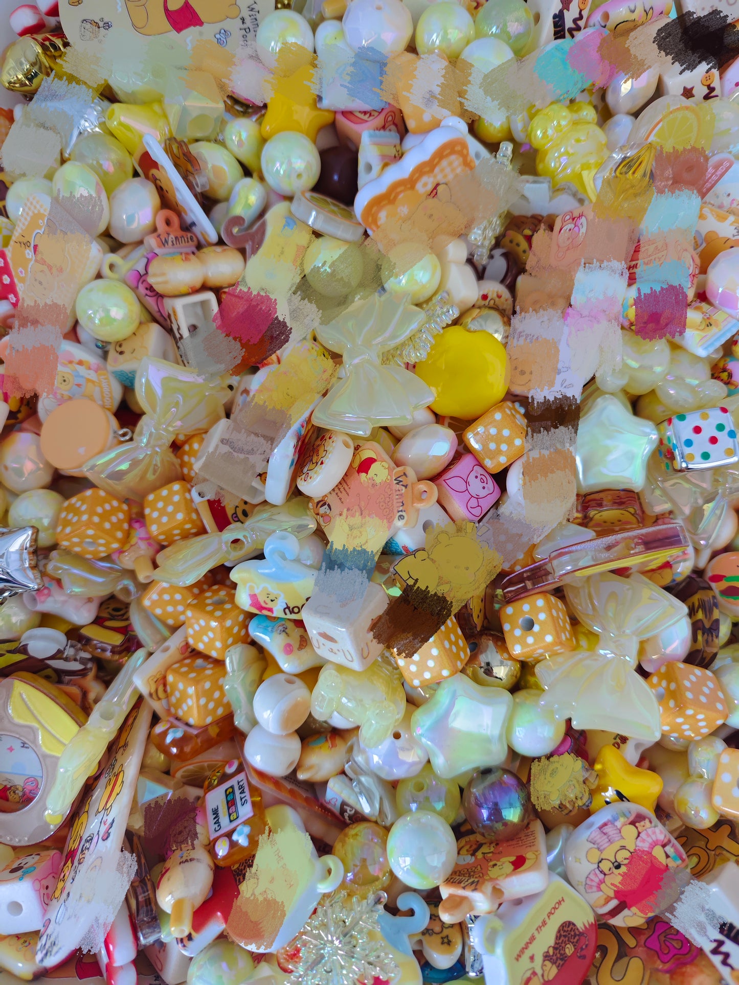 acrylic beads charms fantasy mix