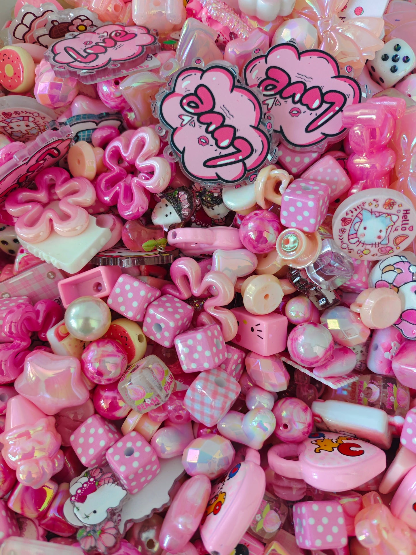 acrylic beads charms fantasy mix