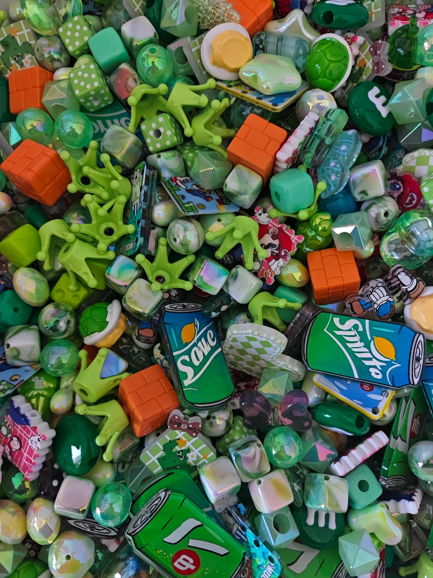 acrylic beads charms fantasy mix