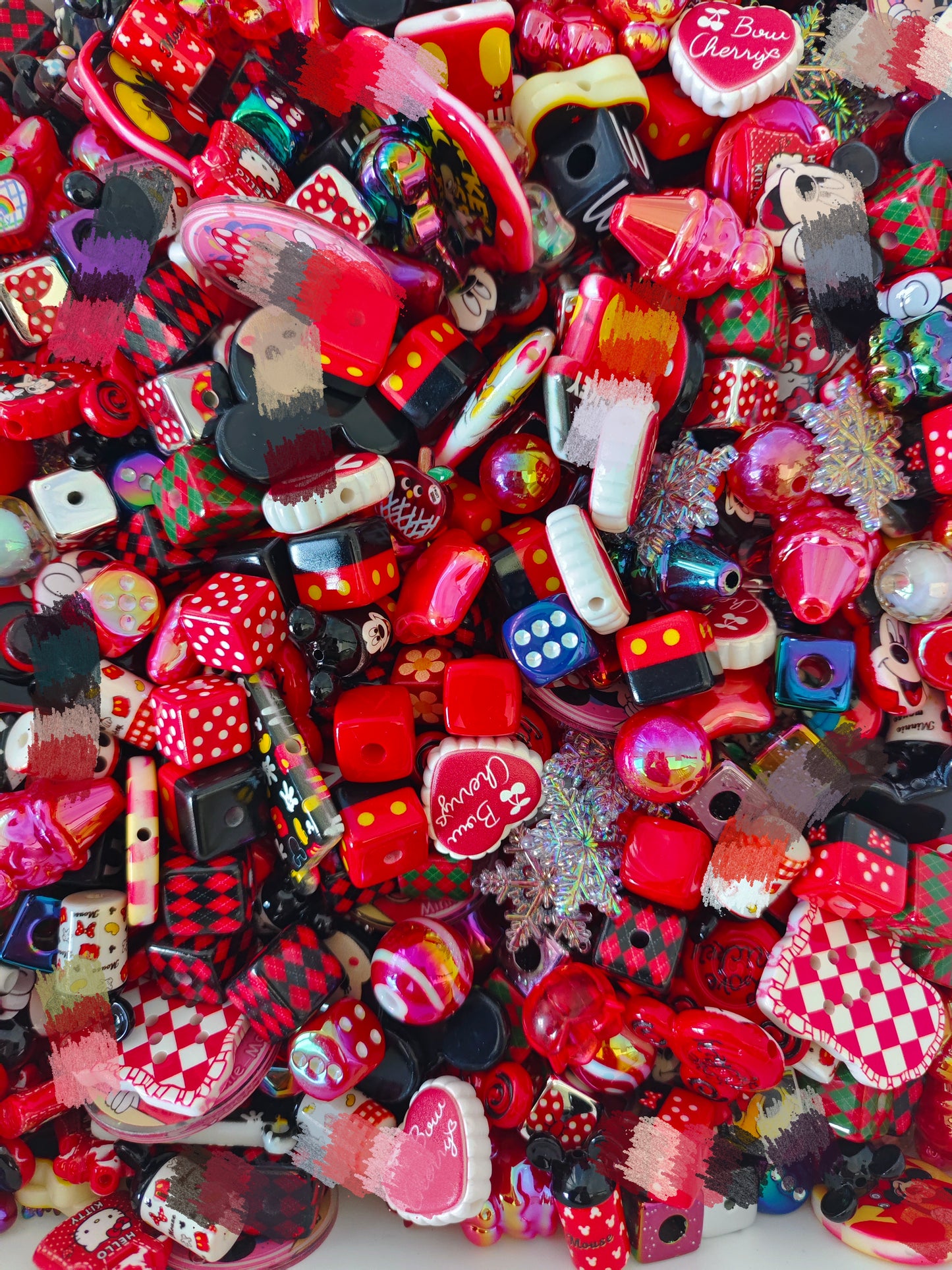 acrylic beads charms fantasy mix